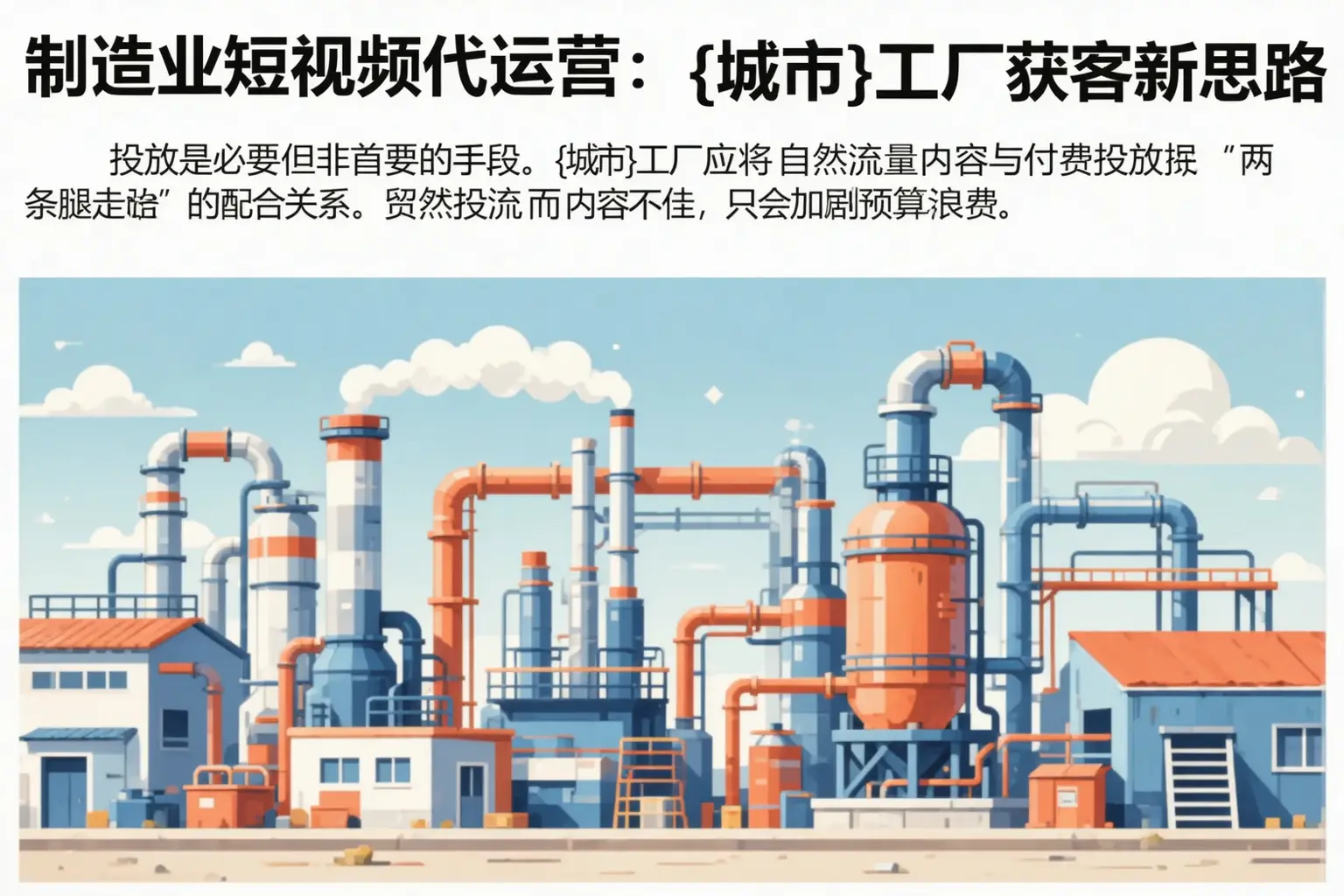 制造业短视频代运营：葫芦岛工厂获客新思路