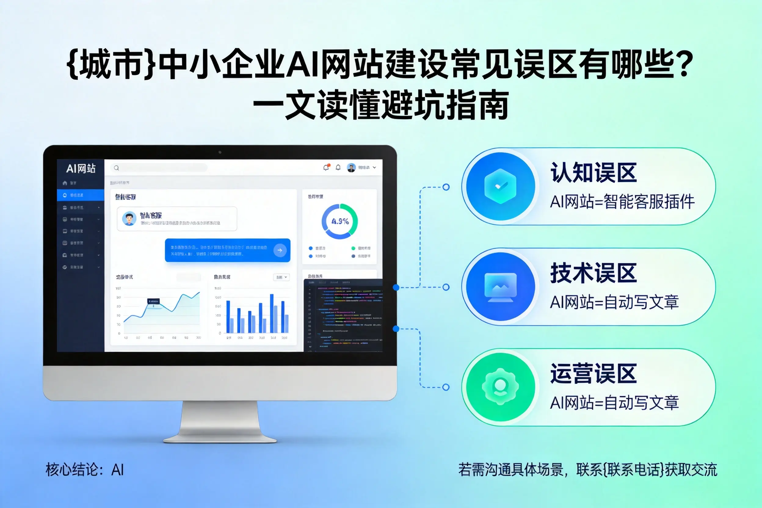 葫芦岛中小企业AI网站建设常见误区有哪些？一文读懂避坑指南