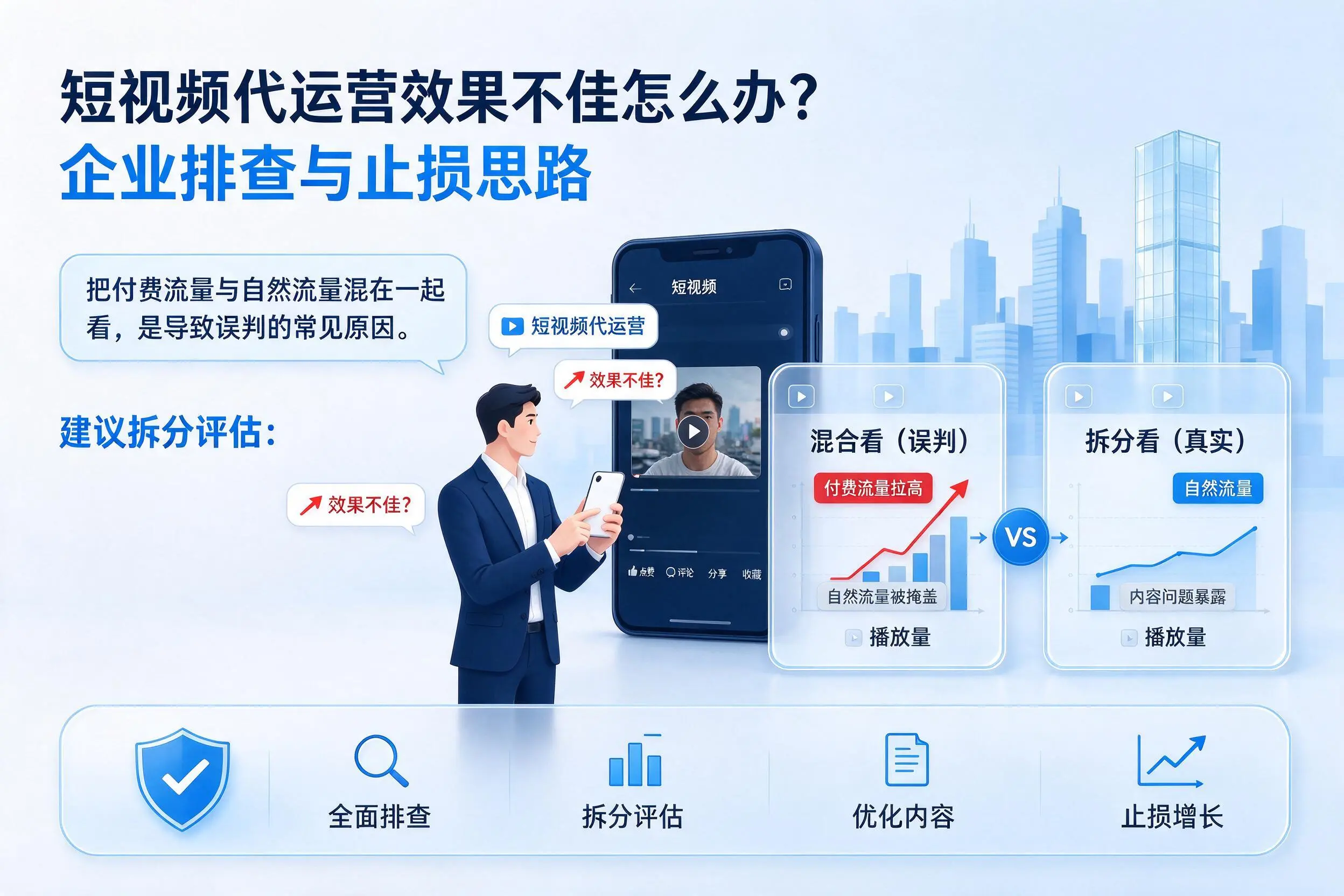短视频代运营效果不佳怎么办?葫芦岛企业排查与止损思路