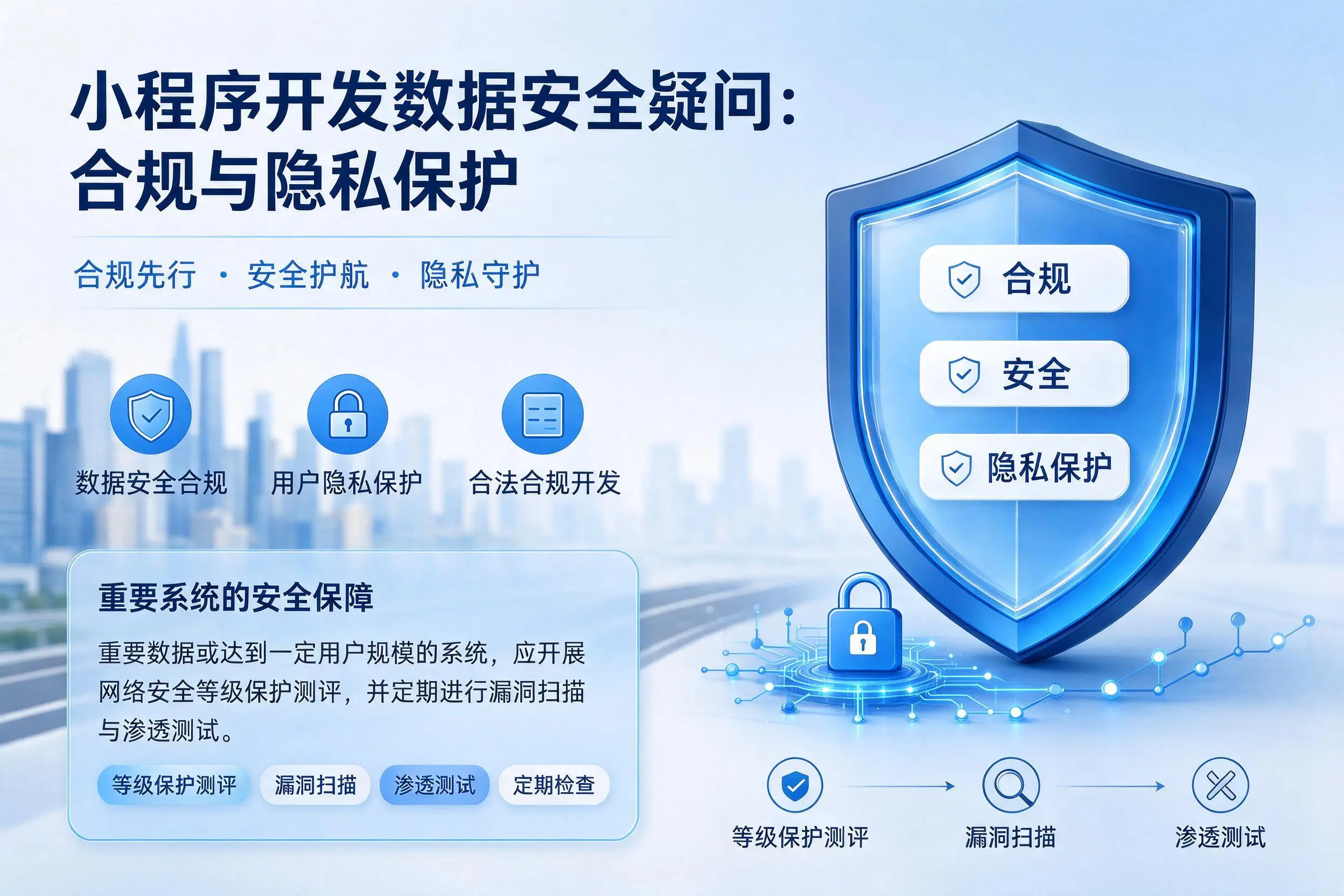 葫芦岛小程序开发数据安全疑问：合规与隐私保护