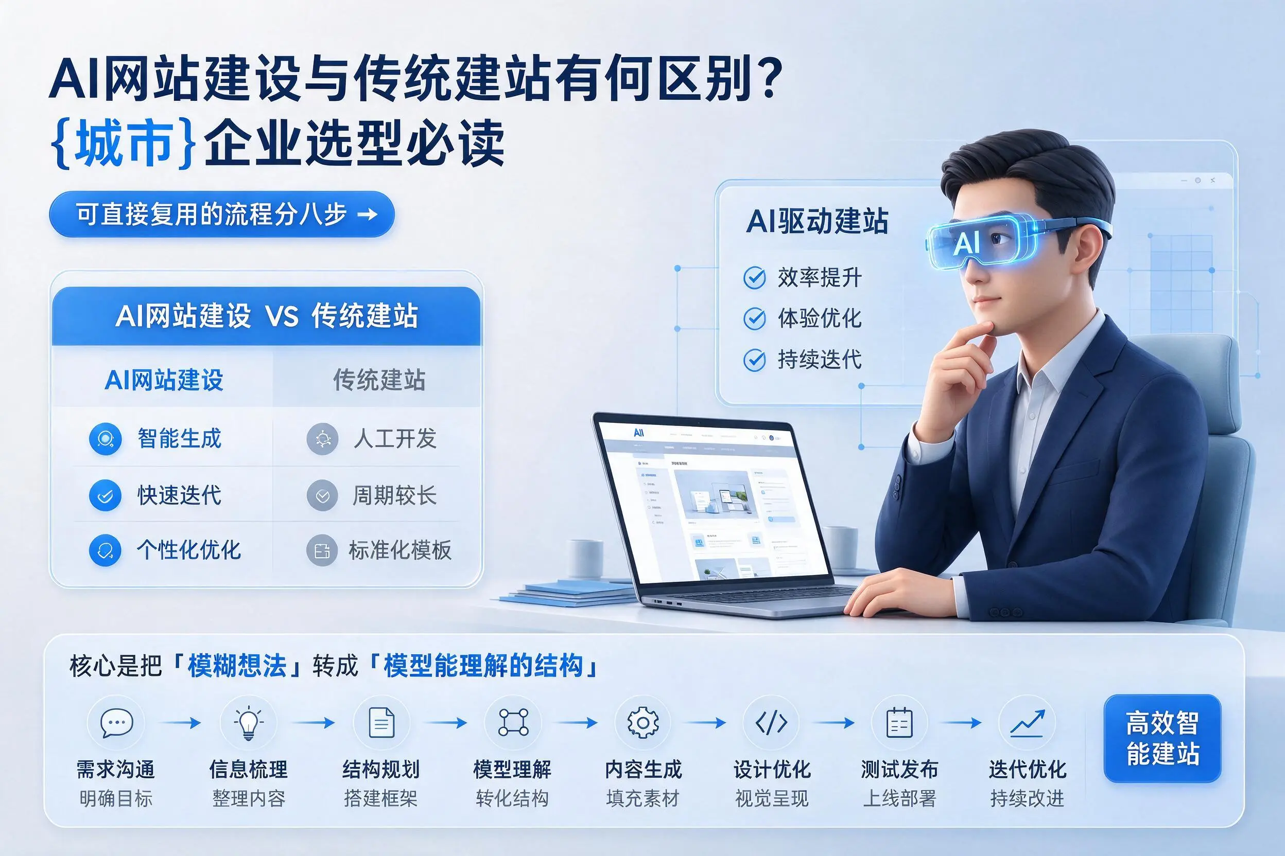 AI网站建设与传统建站有何区别？葫芦岛企业选型必读